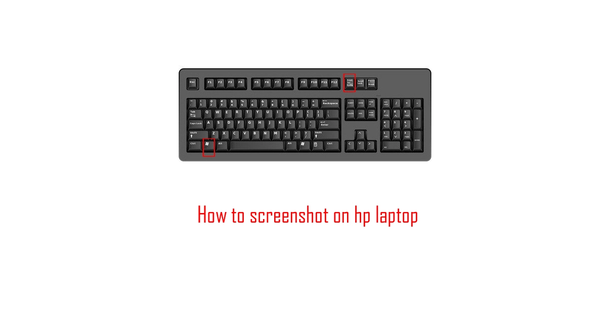 How to screenshot on hp laptop