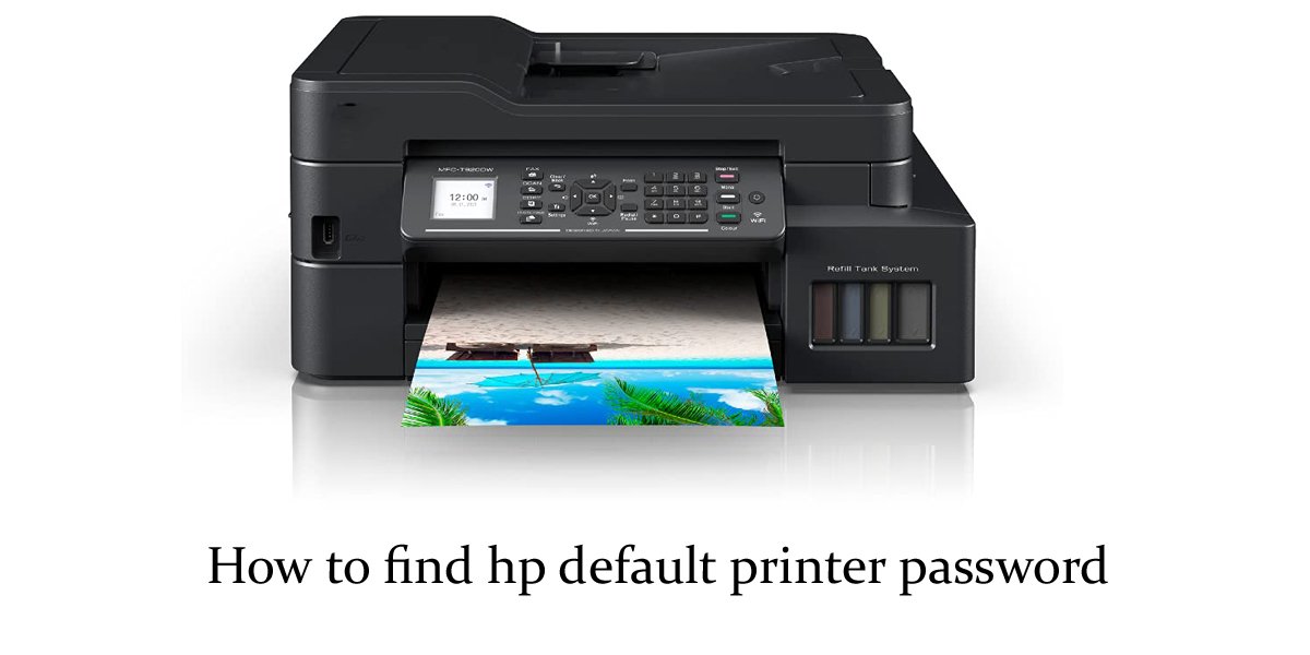 Find HP printer default password